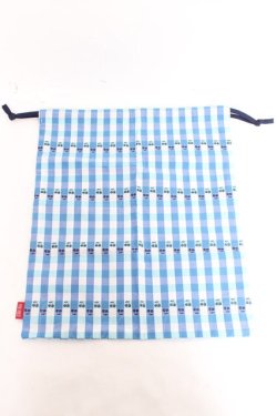 画像1: PINK HOUSE / チェリーレーンチェック巾着  サックス×ブルー Y-26-02-17-006-LO-ZA-SZ-ZY