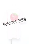 Emily Temple cute / Creamy StrawberryBIGTシャツ  ピンク Y-26-02-17-035-ET-TS-SZ-ZY