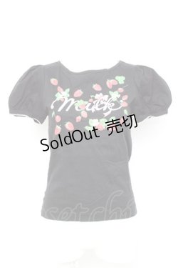 画像1: MILK / パフBERRY Tee  黒 Y-26-02-17-039-ML-TS-SZ-ZY