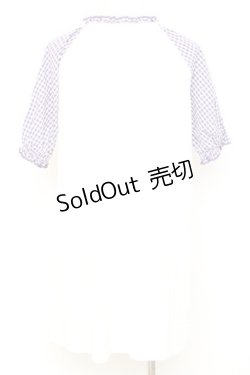 画像2: PINK HOUSE / ロゴパッチカットソーチュニック F パープル Y-26-02-17-041-LO-TO-SZ-ZY