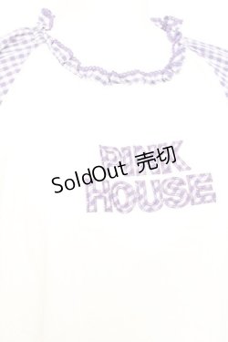 画像3: PINK HOUSE / ロゴパッチカットソーチュニック F パープル Y-26-02-17-041-LO-TO-SZ-ZY