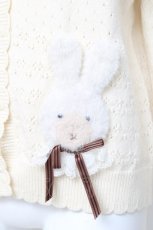 画像4: PINK HOUSE / クッキーラビッツモチーフニットカーディガン F 生成り Y-26-02-17-042-LO-TO-SZ-ZY (4)