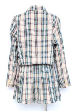 画像2: Meridian / チェック柄セットアップ F ベージュ Y-26-02-17-043-LO-OP-SZ-ZY