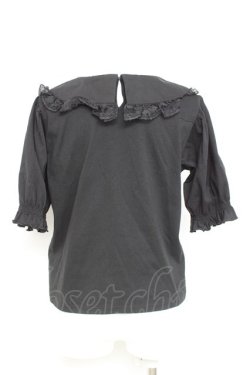 画像2: m petit by misako / 丸襟プルオーバー M 黒 Y-26-02-17-044-LO-TO-SZ-ZY