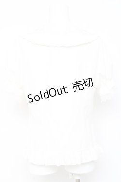 画像2: lolitimes / 刺繍フリルブラウス  白 Y-26-02-17-049-LO-BL-SZ-ZY