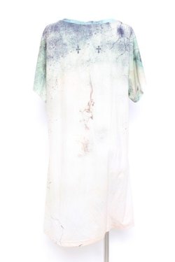 画像2: Ozz Croce / いかさんコラボフロントクロスTシャツ  ベージュ Y-26-02-17-054-OO-TO-SZ-ZY