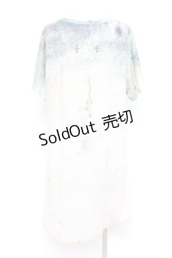 画像2: Ozz Croce / いかさんコラボフロントクロスTシャツ  ベージュ Y-26-02-17-054-OO-TO-SZ-ZY