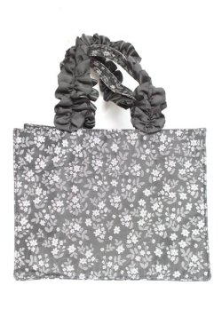 画像2: Maison de FLEUR / フラワージャカードスクエアトートバッグ F ブラック Y-26-02-17-008-LO-BG-SZ-ZY