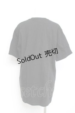 画像2: LISTEN FLAVOR / 包帯うさぎBIG Tシャツ  黒 Y-26-02-17-065-PU-TO-SZ-ZY