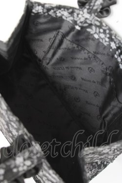 画像3: Maison de FLEUR / フラワージャカードスクエアトートバッグ F ブラック Y-26-02-17-008-LO-BG-SZ-ZY