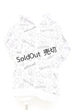 画像1: LISTEN FLAVOR / キキとララのファンシー総柄半袖パーカー F ラベンダー Y-26-02-17-069-PU-TO-SZ-ZY