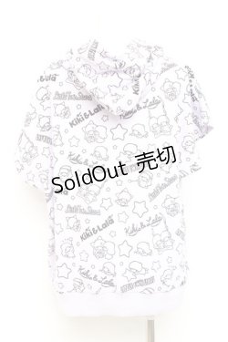 画像2: LISTEN FLAVOR / キキとララのファンシー総柄半袖パーカー F ラベンダー Y-26-02-17-069-PU-TO-SZ-ZY