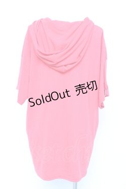 画像2: LISTEN FLAVOR / 黒猫袖リングパーカー F 赤 Y-26-02-17-070-PU-TO-SZ-ZY