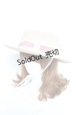 画像1: LOLITAその他 / いちごとマーガレットの麦わら帽子  ベージュ Y-26-02-17-009-LO-AC-SZ-ZY