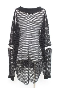 画像2: REFLEM / セパレートスリーブメッシュL/S Tee F ブラック Y-26-02-17-071-PU-TS-SZ-ZY