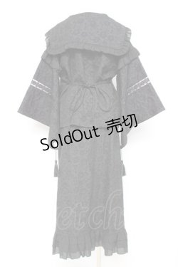 画像2: ililil / はんなり地雷ちゃん着物セーラーsetup F 黒 Y-26-02-17-072-PU-OP-SZ-ZY