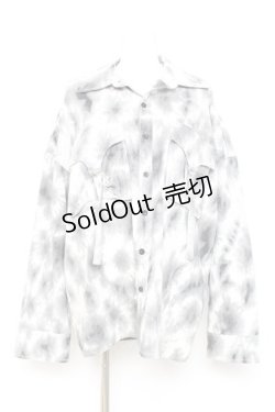 画像1: REFLEM / オーバームラ染めシャツ F グレー Y-26-02-17-073-PU-BL-SZ-ZY