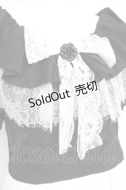 画像3: MARBLE / オフショルブラウス M-L 黒 Y-26-02-17-074-GO-BL-SZ-ZY