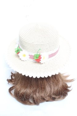 画像3: LOLITAその他 / いちごとマーガレットの麦わら帽子  ベージュ Y-26-02-17-009-LO-AC-SZ-ZY