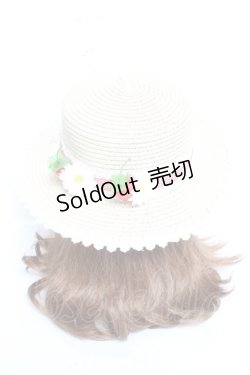 画像3: LOLITAその他 / いちごとマーガレットの麦わら帽子  ベージュ Y-26-02-17-009-LO-AC-SZ-ZY