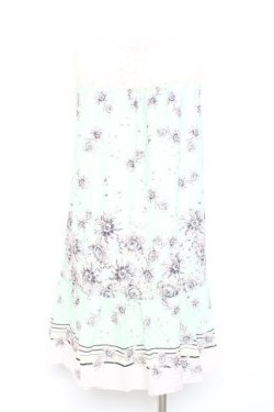 画像2: axes femme / デイジー柄チュニック M ミント Y-26-02-17-076-AX-OP-SZ-ZY