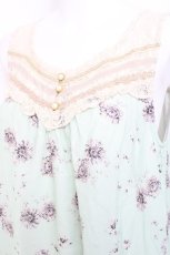画像3: axes femme / デイジー柄チュニック M ミント Y-26-02-17-076-AX-OP-SZ-ZS (3)