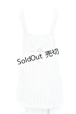 画像2: axes femme / レジメ柄ジャンスカ M ベージュ Y-26-02-17-077-AX-OP-SZ-ZY