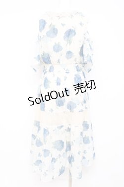 画像2: axes femme / 紫陽花柄ロングワンピース F 生成り Y-26-02-17-079-AX-OP-SZ-ZS