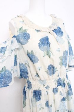 画像4: axes femme / 紫陽花柄ロングワンピース F 生成り Y-26-02-17-079-AX-OP-SZ-ZY