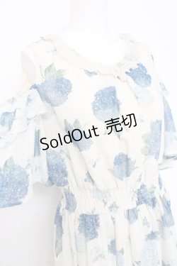 画像4: axes femme / 紫陽花柄ロングワンピース F 生成り Y-26-02-17-079-AX-OP-SZ-ZS