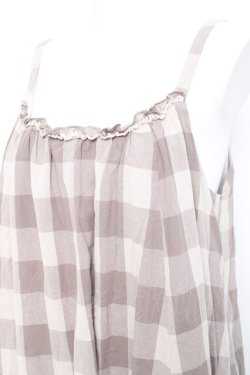 画像3: axes femme / ブロックチェック柄キャミワンピース F ベージュ Y-26-02-17-080-AX-OP-SZ-ZY