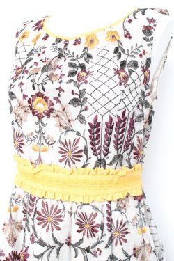 画像3: axes femme NOSTALGIE / 総刺繍オーガンジーワンピース M キナリ Y-26-02-17-081-AX-OP-SZ-ZY