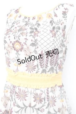 画像3: axes femme NOSTALGIE / 総刺繍オーガンジーワンピース M キナリ Y-26-02-17-081-AX-OP-SZ-ZS