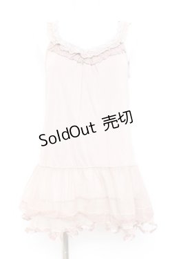 画像1: axes femme / 裾チュールタンクトップ M アワピンク Y-26-02-17-085-AX-TO-SZ-ZY