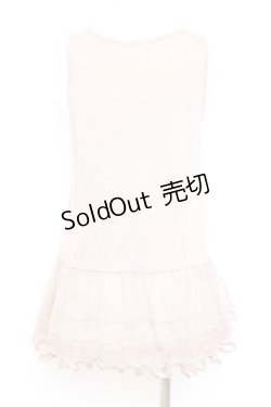 画像2: axes femme / 裾チュールタンクトップ M アワピンク Y-26-02-17-085-AX-TO-SZ-ZY