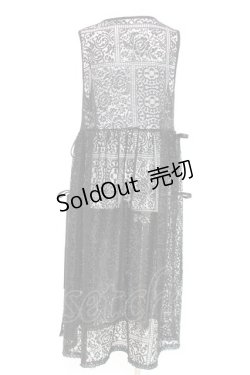 画像3: axes femme / サイドリボン総レースジレ F 黒 Y-26-02-17-088-AX-OP-SZ-ZY