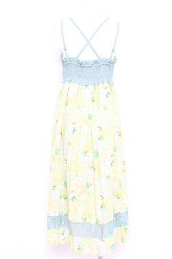 画像2: axes femme POETIQUE / レモン柄ワンピース M グリーン Y-26-02-17-091-AX-OP-SZ-ZY