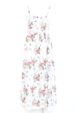 画像2: axes femme / フルーツ柄キャミワンピース M オフ Y-26-02-17-095-AX-OP-SZ-ZY