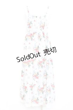 画像2: axes femme / フルーツ柄キャミワンピース M オフ Y-26-02-17-095-AX-OP-SZ-ZY