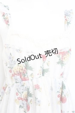 画像3: axes femme / フルーツ柄キャミワンピース M オフ Y-26-02-17-095-AX-OP-SZ-ZY