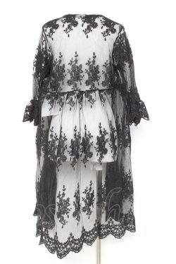 画像2: axes femme / レースロングガウン F 黒 Y-26-02-17-096-AX-TO-SZ-ZY