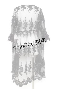 画像2: axes femme / レースロングガウン F 黒 Y-26-02-17-096-AX-TO-SZ-ZY