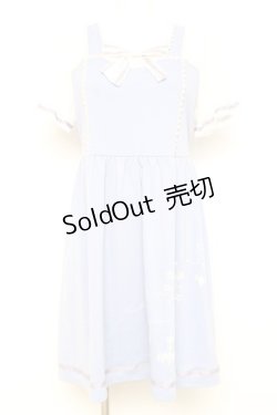 画像1: axes femme / 時計プリントカットワンピース M ラベンダー Y-26-02-17-097-AX-OP-SZ-ZY