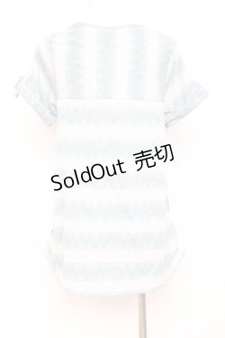 画像2: axes femme / 裏毛JQボーダーチュニック M グリーン Y-26-02-17-100-AX-OP-SZ-ZY