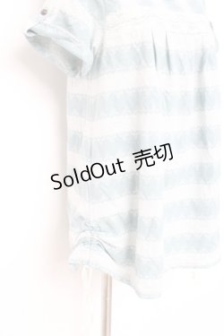 画像3: axes femme / 裏毛JQボーダーチュニック M グリーン Y-26-02-17-100-AX-OP-SZ-ZY