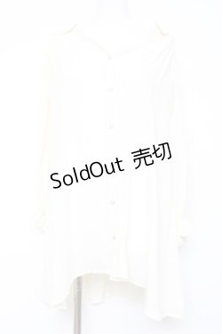 画像1: axes femme / シフォンロングシャツ  生成り Y-26-02-17-102-AX-TO-SZ-ZY