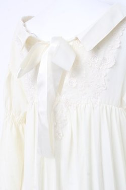 画像3: axes femme / シフォンロングシャツ  生成り Y-26-02-17-102-AX-TO-SZ-ZY