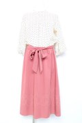 axes femme / ブラウスドッキングワンピース M ピンク Y-26-02-17-104-AX-OP-SZ-ZY