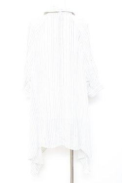 画像2: axes femme / ストライプシアーシャツ  白 Y-26-02-17-106-AX-BL-SZ-ZY