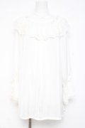 axes femme / フリルブラウス F 白 Y-26-02-17-115-AX-BL-SZ-ZY
